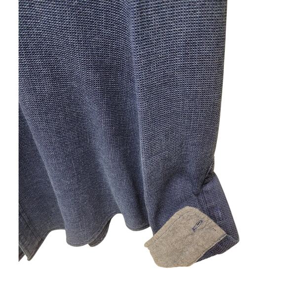 TAILOR VINTAGE Shirt Men's L Blue Long Sleeve Authentic Indigo Cotton - Picture 12 of 12